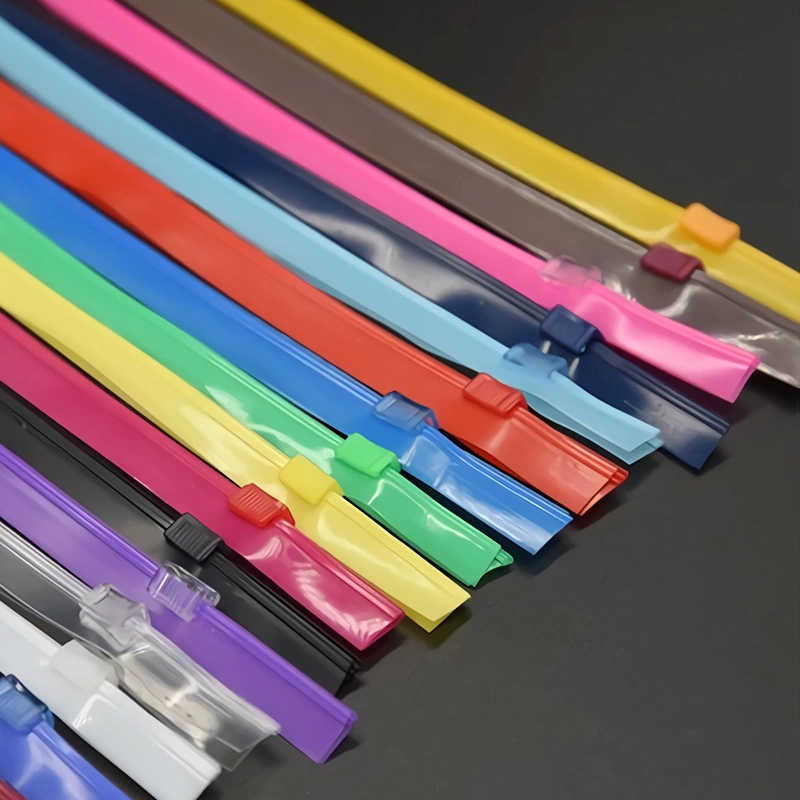 Clear Plastic Roll PVC Tape Zipper PVC Bag Plastic Zipper Slider